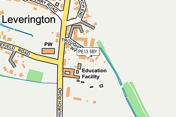 PE13 5BY map - OS OpenMap – Local (Ordnance Survey)