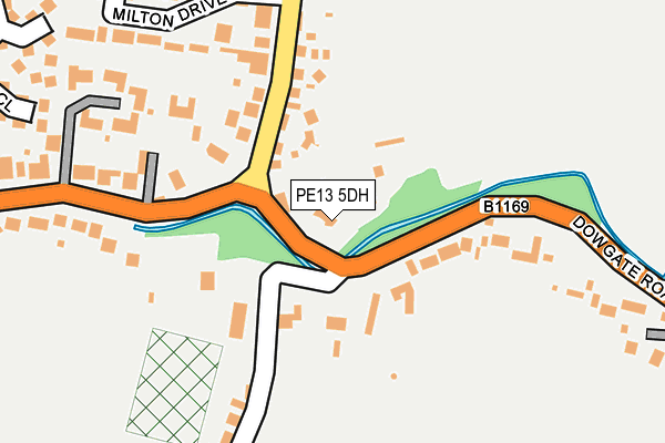 PE13 5DH map - OS OpenMap – Local (Ordnance Survey)