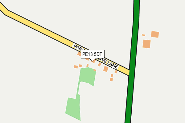 PE13 5DT map - OS OpenMap – Local (Ordnance Survey)