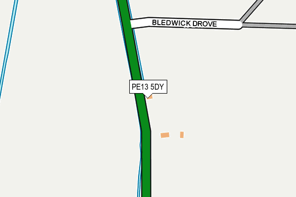 PE13 5DY map - OS OpenMap – Local (Ordnance Survey)