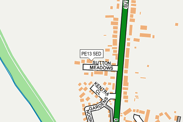 PE13 5ED map - OS OpenMap – Local (Ordnance Survey)