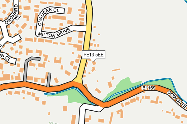 PE13 5EE map - OS OpenMap – Local (Ordnance Survey)