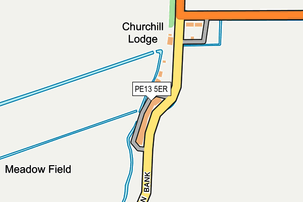 PE13 5ER map - OS OpenMap – Local (Ordnance Survey)