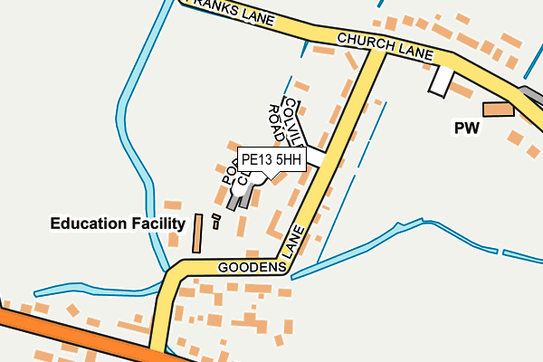 PE13 5HH map - OS OpenMap – Local (Ordnance Survey)