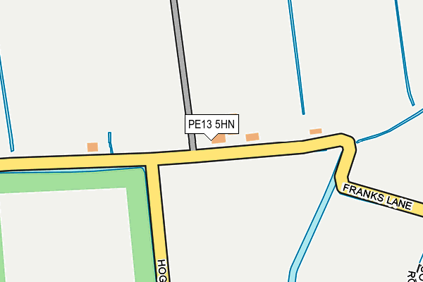 PE13 5HN map - OS OpenMap – Local (Ordnance Survey)