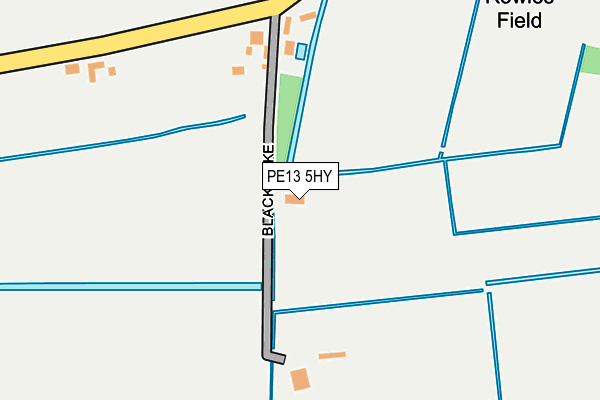PE13 5HY map - OS OpenMap – Local (Ordnance Survey)