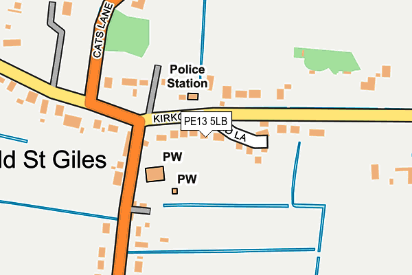 PE13 5LB map - OS OpenMap – Local (Ordnance Survey)