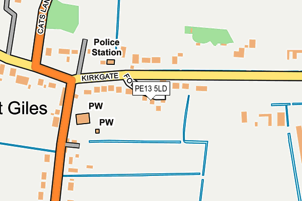 PE13 5LD map - OS OpenMap – Local (Ordnance Survey)