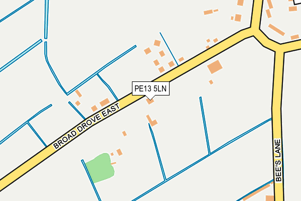 PE13 5LN map - OS OpenMap – Local (Ordnance Survey)