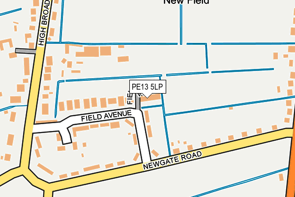 PE13 5LP map - OS OpenMap – Local (Ordnance Survey)