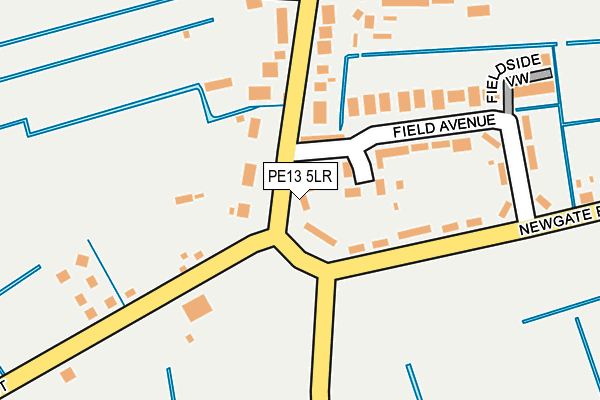 PE13 5LR map - OS OpenMap – Local (Ordnance Survey)
