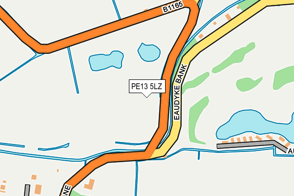 PE13 5LZ map - OS OpenMap – Local (Ordnance Survey)