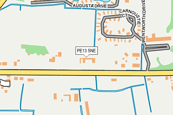 PE13 5NE map - OS OpenMap – Local (Ordnance Survey)