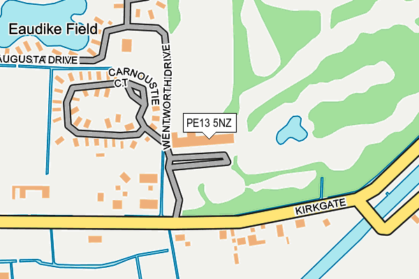 PE13 5NZ map - OS OpenMap – Local (Ordnance Survey)