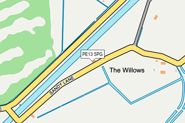 PE13 5PG map - OS OpenMap – Local (Ordnance Survey)