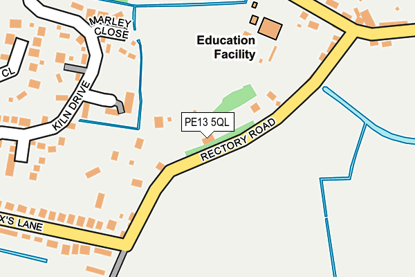 PE13 5QL map - OS OpenMap – Local (Ordnance Survey)