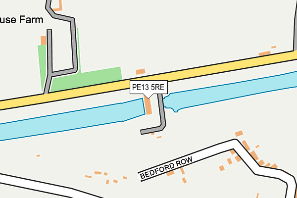 PE13 5RE map - OS OpenMap – Local (Ordnance Survey)