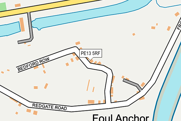 PE13 5RF map - OS OpenMap – Local (Ordnance Survey)
