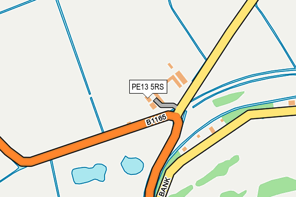 PE13 5RS map - OS OpenMap – Local (Ordnance Survey)