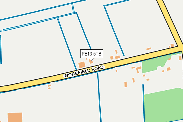 PE13 5TB map - OS OpenMap – Local (Ordnance Survey)