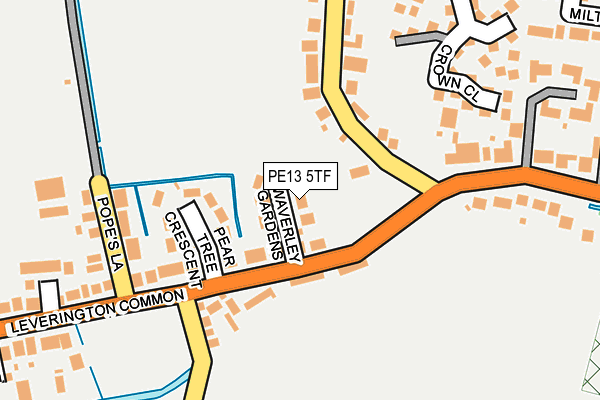 PE13 5TF map - OS OpenMap – Local (Ordnance Survey)