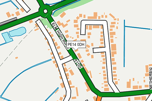 PE14 0DH map - OS OpenMap – Local (Ordnance Survey)