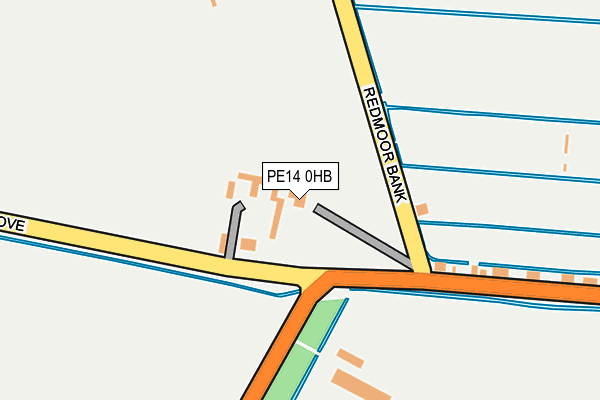PE14 0HB map - OS OpenMap – Local (Ordnance Survey)