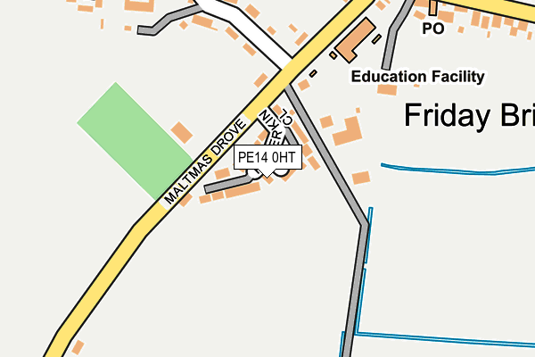 PE14 0HT map - OS OpenMap – Local (Ordnance Survey)