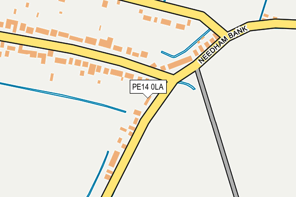PE14 0LA map - OS OpenMap – Local (Ordnance Survey)
