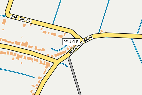 PE14 0LE map - OS OpenMap – Local (Ordnance Survey)