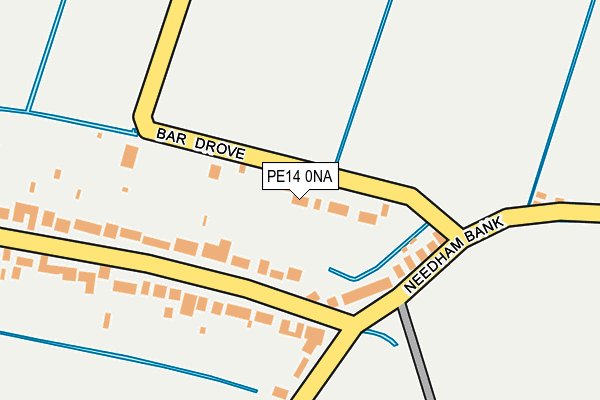 PE14 0NA map - OS OpenMap – Local (Ordnance Survey)