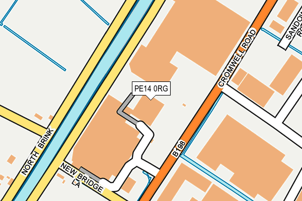 PE14 0RG map - OS OpenMap – Local (Ordnance Survey)