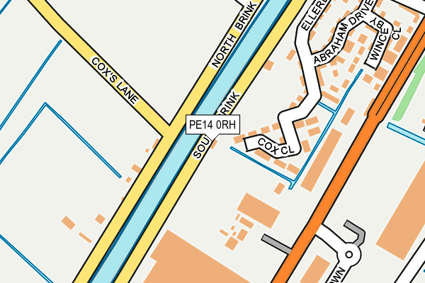 PE14 0RH map - OS OpenMap – Local (Ordnance Survey)