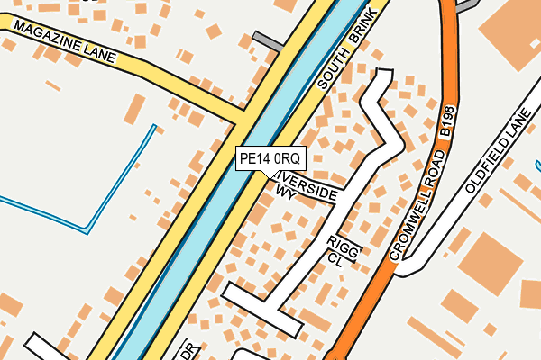 PE14 0RQ map - OS OpenMap – Local (Ordnance Survey)