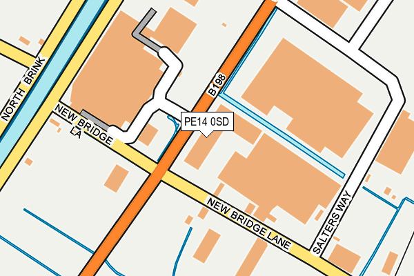PE14 0SD map - OS OpenMap – Local (Ordnance Survey)