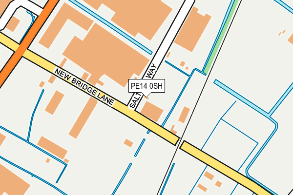 PE14 0SH map - OS OpenMap – Local (Ordnance Survey)