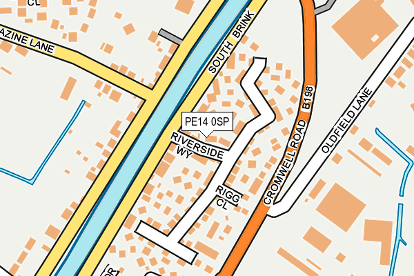 PE14 0SP map - OS OpenMap – Local (Ordnance Survey)