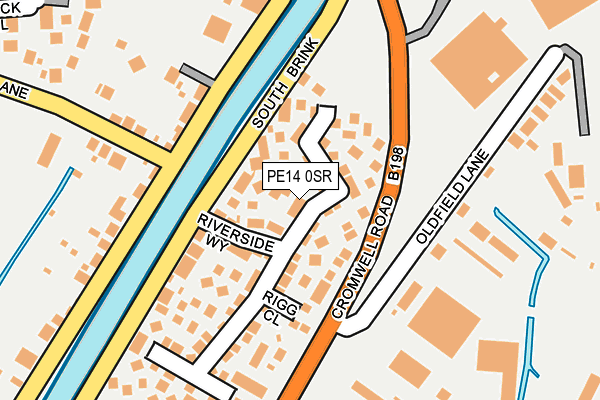 PE14 0SR map - OS OpenMap – Local (Ordnance Survey)