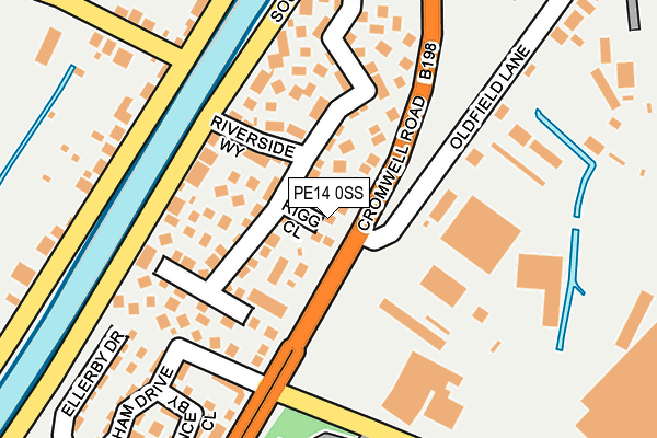 PE14 0SS map - OS OpenMap – Local (Ordnance Survey)