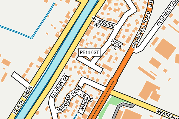 PE14 0ST map - OS OpenMap – Local (Ordnance Survey)