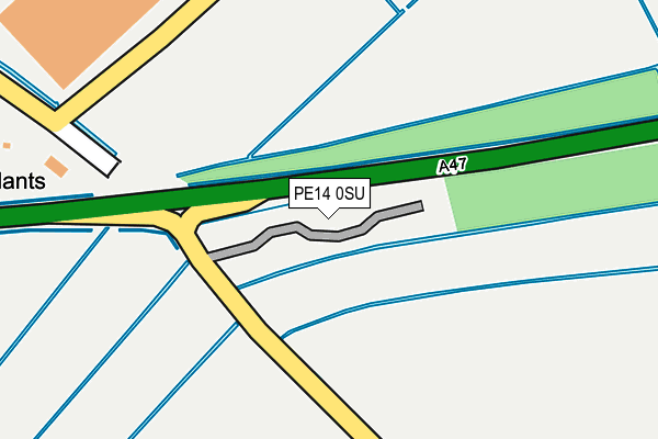 PE14 0SU map - OS OpenMap – Local (Ordnance Survey)