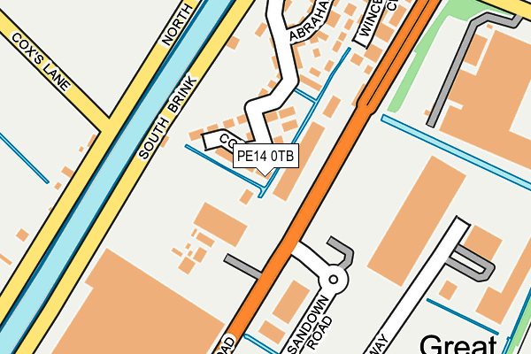 PE14 0TB map - OS OpenMap – Local (Ordnance Survey)