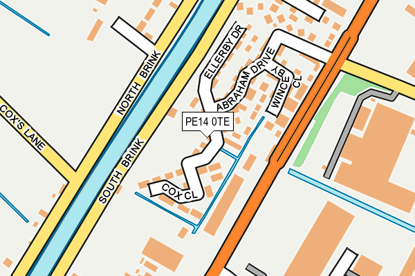 PE14 0TE map - OS OpenMap – Local (Ordnance Survey)