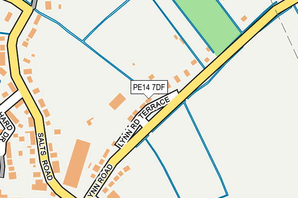 PE14 7DF map - OS OpenMap – Local (Ordnance Survey)