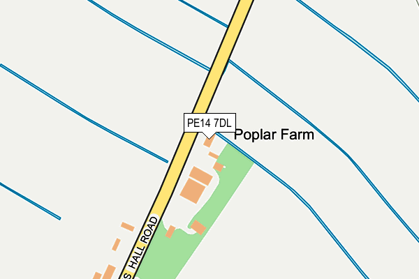 PE14 7DL map - OS OpenMap – Local (Ordnance Survey)