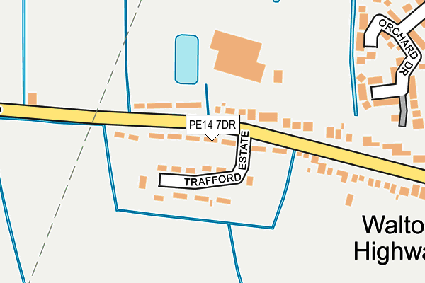 PE14 7DR map - OS OpenMap – Local (Ordnance Survey)