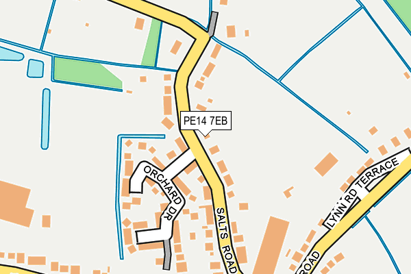 PE14 7EB map - OS OpenMap – Local (Ordnance Survey)