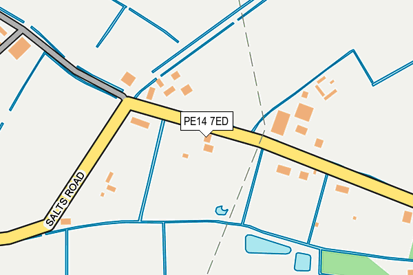 PE14 7ED map - OS OpenMap – Local (Ordnance Survey)