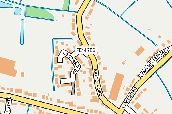 PE14 7EG map - OS OpenMap – Local (Ordnance Survey)