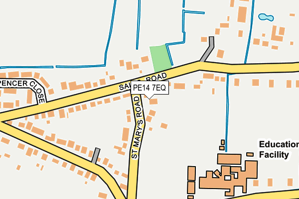 PE14 7EQ map - OS OpenMap – Local (Ordnance Survey)